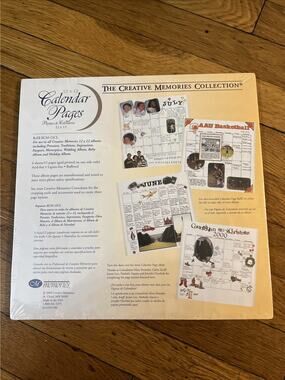 NEW Creative Memories Calendar Grid Pages Border Basic 12x12 RCM-12CL SEALED